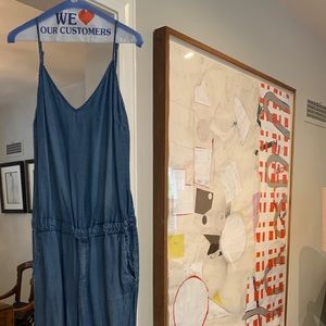 Splendid denim/chambray jumpsuit